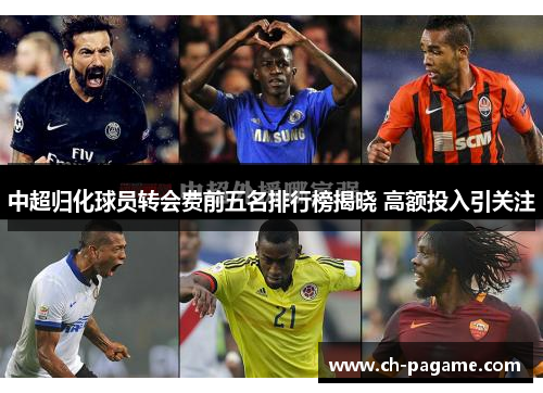 中超归化球员转会费前五名排行榜揭晓 高额投入引关注